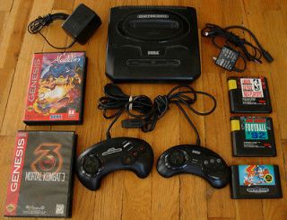 Type 2 SEGA GENESIS System Lot Controllers 5 Games Console Sonic 