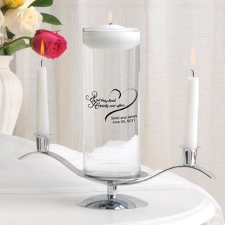 Floating Unity Candle Set Personalized or Monogrammed