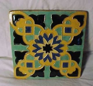 1920s Claycraft Tile, Arts & Crafts Pottery Tile, Calif