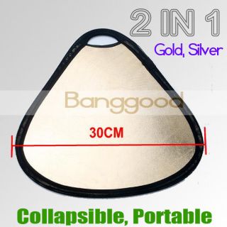 in 1 30cm Sliver & Gold Portable Collapsible Studio Photography Disc 
