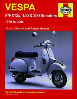 1978 2006 Vespa P PX 125 150 200 Scooter REPAIR MANUAL