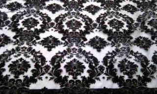   net organza voile fabric Black curtain draping & dress lace wholesaler