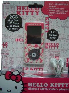 Hello Kitty 2Gb MP3/MP4 Music and Video Player with Headphones