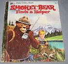 VINTAGE LITTLE GOLDEN BOOK Smokey Bear Finds a Helper #345 1973