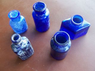 blue antique bottles in Science & Medicine (Pre 1930)