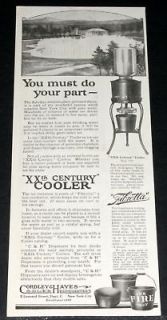   MAGAZINE PRINT AD, CORDLEY HAYES FIBROTTA XXTH CENTURY WATER COOLER