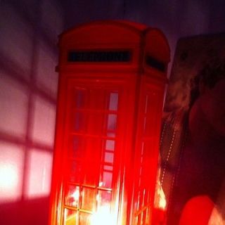 Red England Telephone Booth Night Light NIB
