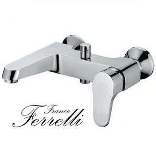   Italian Bathroom Chrome Shower Mixer Tap Basin   Wall Mounted Faucet