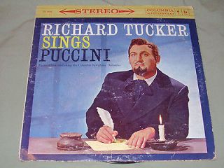   Sings Puccini Vintage Vinyl Phonograph Record LP Columbia Records