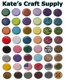 100 NEW FLAT MIX COLORED BOTTLE CAPS YOUR CHOICE OF COLORS *48* TO 