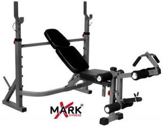 XMark Olympic Weight Bench w/ Leg Preacher Curl XM 4422