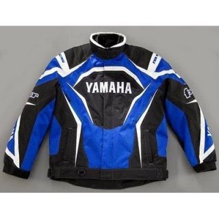 Yamaha Team Tech FXR Waterproof Snowmobile Jacket Blue Black MD LG XL 