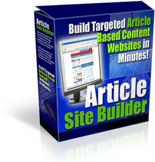 Targeted Article Based Site Builder PHP scripts w/MRR (Software CD)