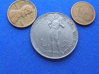 Vatican City 2 Lire Coin. 1941 III. 29 mm. Lamb on shoulders of 