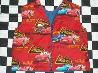 DISNEY CARS 4 6 pd WEIGHTED VEST MANY PRINTS autism ADHD custom 