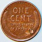 1945 S LINCOLN WHEAT PENNY, (FOLDED LAMINATION) ERROR COIN, AA 214