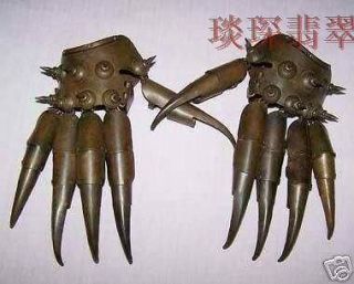 Pair Ancient Chinese Weapon Eagle Claw Hand
