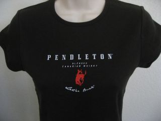 Pendleton Whisky Let Er Buck T Shirt Ladies T Shirt NWOT