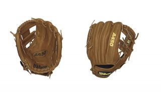 Wilson RHT 10.75 A450 DP15 Dustin Pedroia Youth Baseball Glove 