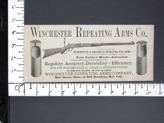 1879 WINCHESTER 1876 Lever Action Rifle magazine Ad Shot shells 