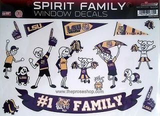   Family Spirit LARGE Window Decal Sheet Louisiana State University
