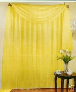sheer yellow curtains in Curtains, Drapes & Valances