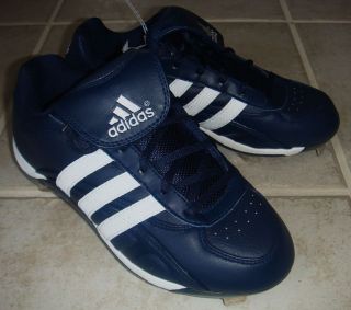 New Womens Size 6 Adidas Excelsior 5 Metal Spikes Softball Cleats Navy 