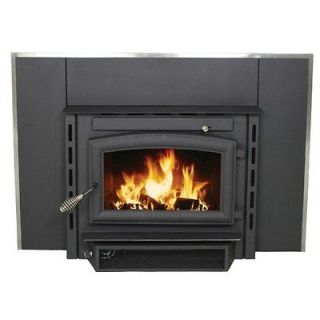   Medium EPA Certified Wood Burning Fireplace Insert in Black 2200i