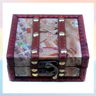 Antique Wooden Wood Tattoo Machine Box Gun Motor Liner Shader Case 