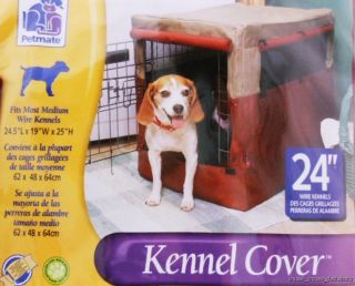Canvas Kennel Cover 24.5 L x 19 W x 25 H Fits Medium Wire Dog 