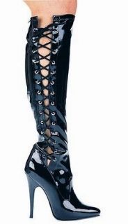 FIERCE EXOTIC GOTHIC WICKED WITCH DEVIL VAMPIRE COSTUME KNEE HIGH 