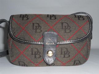 Dooney & Bourke Signature Small Wristlet Handbag Purse GUC