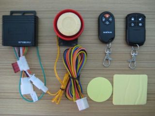 Motorcycle Security Alarm And Remote Control System