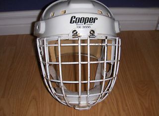 Vintage Cooper SK 2000 Helmet Cooper HM50L Goalie Cage Hasek Combo 