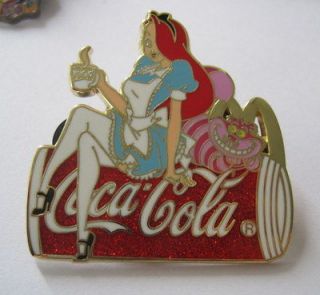   Wonderland Alice coca cola cheshire cat Mcdonalds pins pin badge