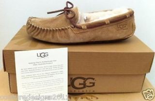 NIB Authentic UGG Australia Dakota moccasin slipper Retail $100 US10 