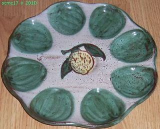 ORIGINAL MAJOLICA OYSTER PLATE VALLAURIS, MARKED N2