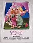 Debbie Anns Clown Suit Crochet Pattern Leaflet OOP
