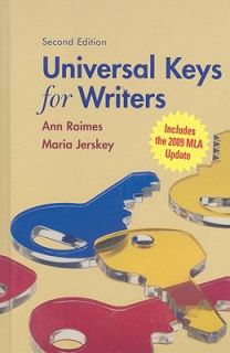 Universal Keys for Writers by Ann Raimes and Maria Jerskey 2006 