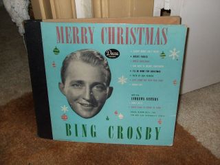   78RPM RECORD SET   BING CROSBY with ANDREW SISTERS   MERRY CHRISTMAS