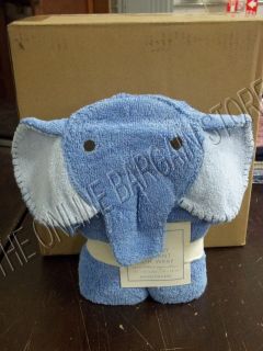   Kids Elephant Blue bath bathrobe animal hooded towel wrap baby new