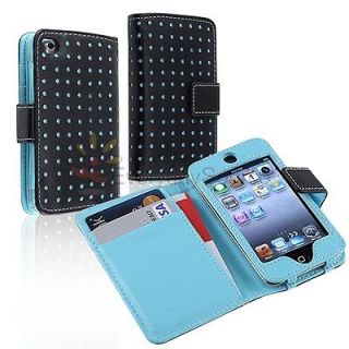 ipod touch 4th generation leather wallet case in Cases, Covers & Skins 