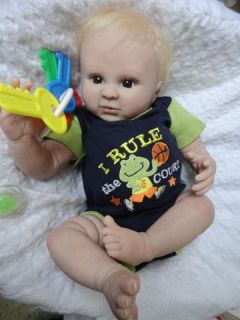 OOAK Reborn baby boy with 3d skin Landon baby Newborn doll