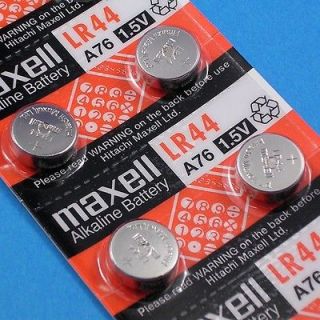 10 Pieces Maxell LR44 A76 Alkaline Coin Battery Long Expire Date Japan 