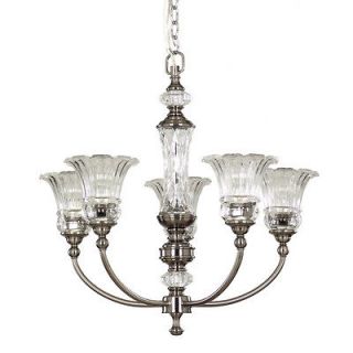 allen + roth 5 Light Colfax Polished Pewter Chandelier LPH 9590/5