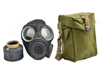 Original British MK1 Gas Mask With Filter and Case Bag WW2