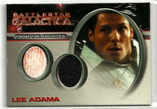 Battlestar Galactica Season 4 Lee Adama Dual Costume Card Jamie Bamber 
