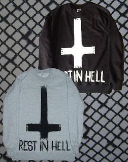 Drop Dead Featured Black or Grey Rest In Hell Jumper