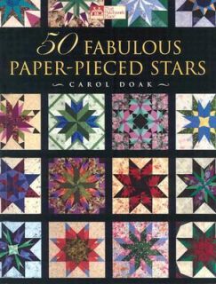 50 Fabulous Paper Pieced Stars by Carol Doak 2000, Mixed Media