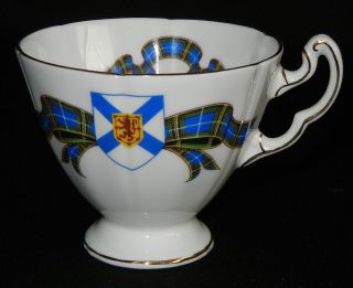 Royal Adderley Fine Bone China Tea Cup Nova Scotia Tartan